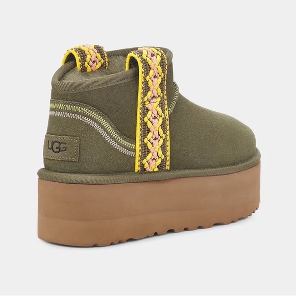 UGG Womens Classic ultra Mini Braid Plarform 1138491-BTOL - Picture 5 of 6